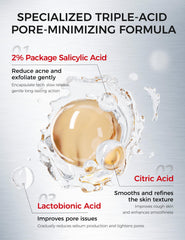 Label highlights AHA and PHA exfoliation blend for smoother skin