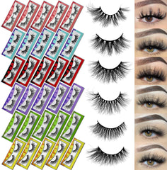 Ninglash 30-pack mink lashes, style 1, lightweight flutter for everyday elegance.