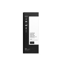 NIOD Copper Amino Isolate Serum packaging highlights premium, silicone-free skincare