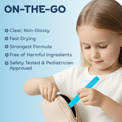 Child applying Nipit Honest10 pen for discreet deterrence