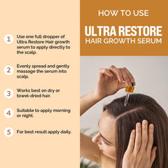 Nirvana Nurture serum texture close-up shows smooth, non-greasy finish for all hair types.