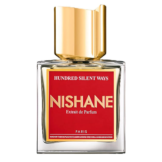 Nishane Hundred Silent Ways Extrait bottle front, unisex scent for daily elegance.