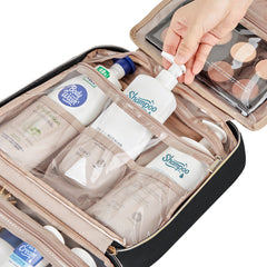 NISHEL sturdy hook design keeps the bag hanging for easy access in a bathroom