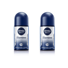 NIVEA Men Brightening Roll-On bottle closeup highlighting design for daily use