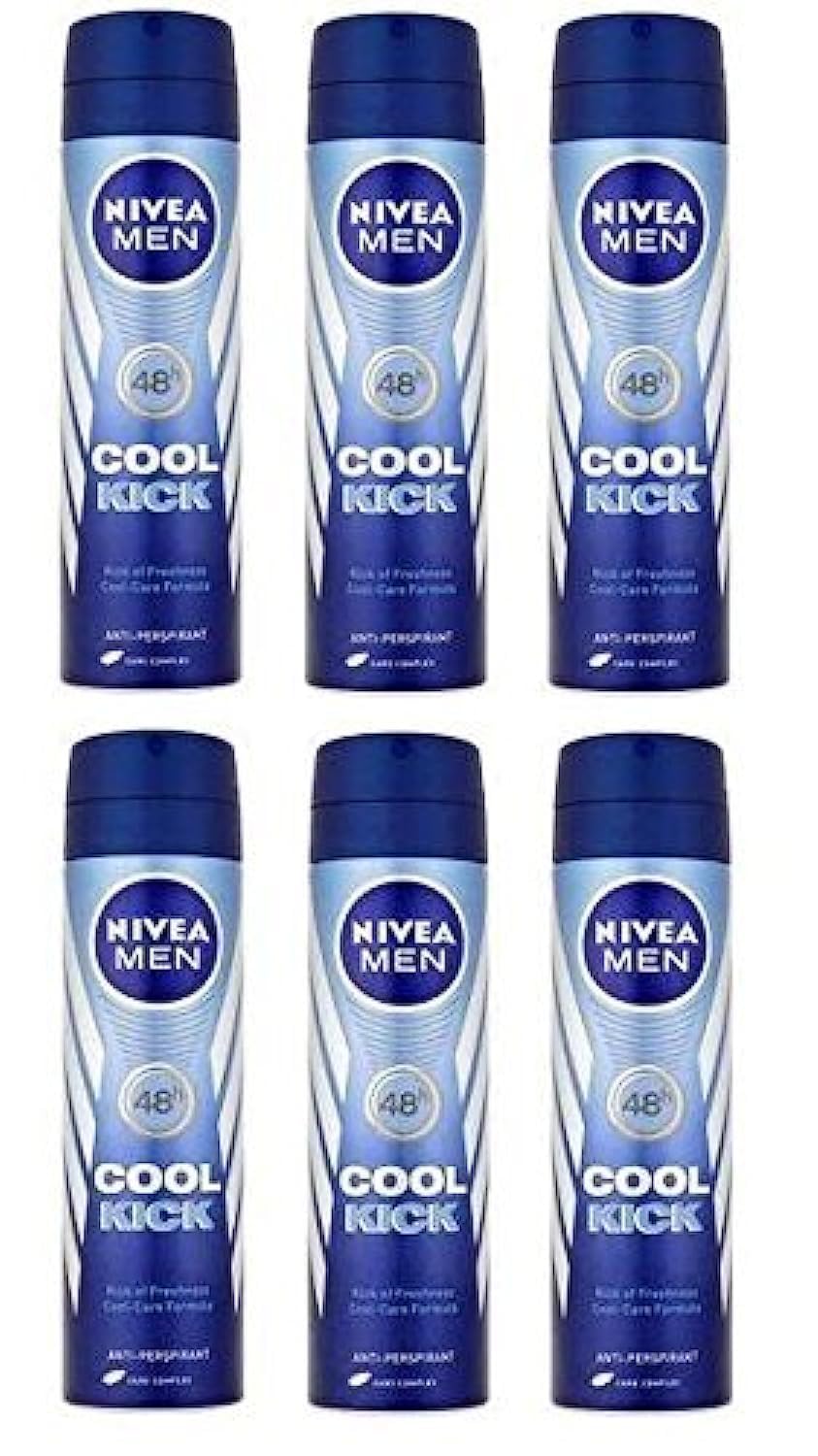 NIVEA MEN Cool Kick bottle close-up with refreshing menthol scent