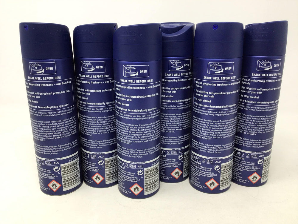 NIVEA MEN Cool Kick 6-pack display highlighting value