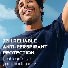 NIVEA Men Cool Kick roll-on being applied for quick-dry, masculine scent.