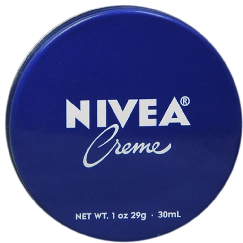 NIVEA Skin Creme 1 oz jar close-up highlighting deep hydration for dry skin.
