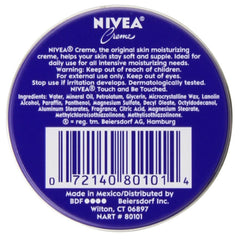 NIVEA Skin Creme 1 oz packaging box close-up, ideal for on-the-go moisture.