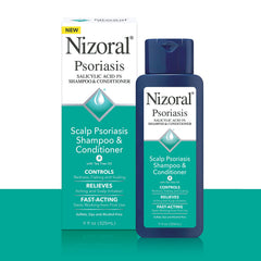 Nizoral shampoo creates a thick, rich lather ready to rinse clean.