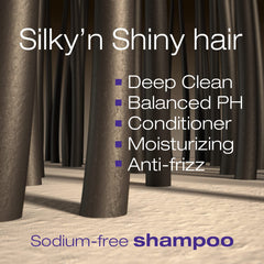 NK Step 3 shampoo foam lather showing gentle cleansing that preserves keratin