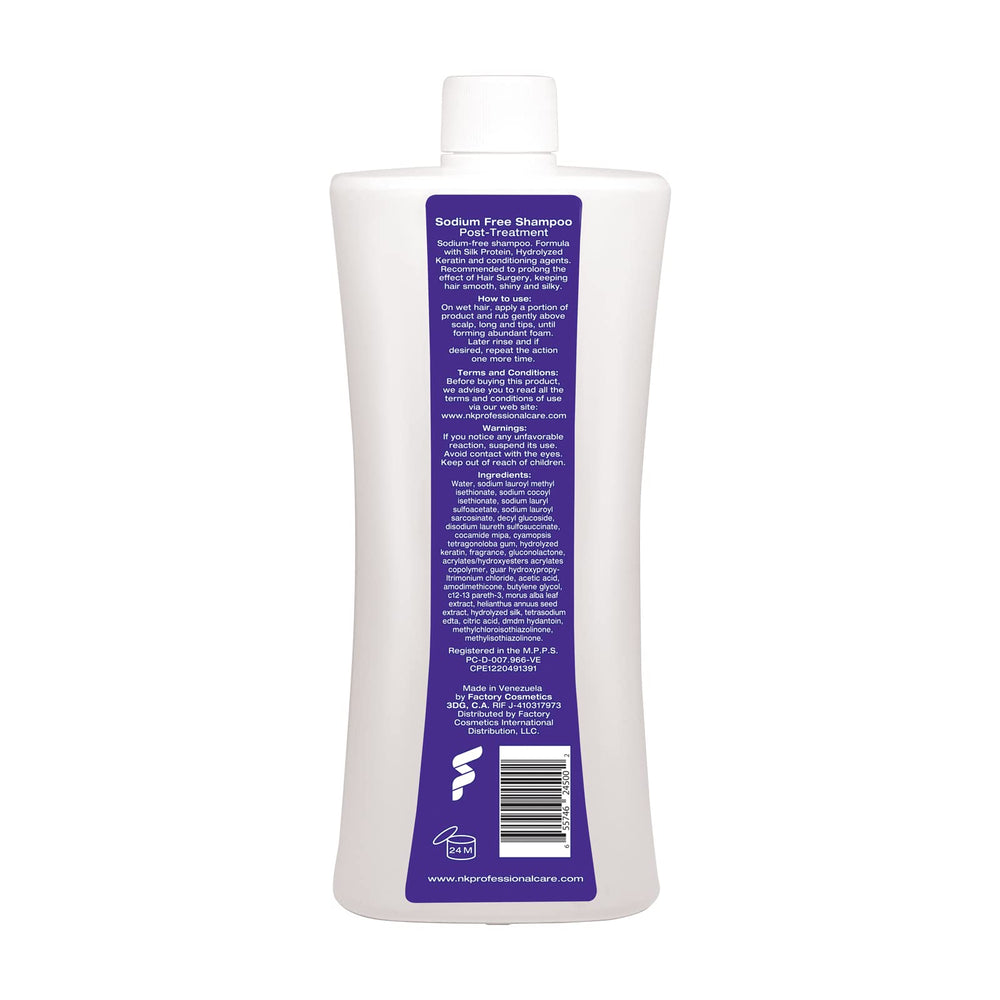 NK Professional Care Step 3 label detail highlighting milk proteins for moisture and manageability
