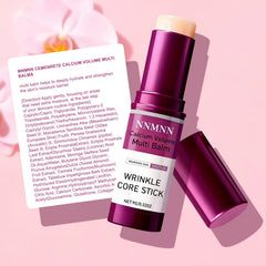 nnmnn Calcium Volume Multi Balm Stick texture close-up showing a silky finish.