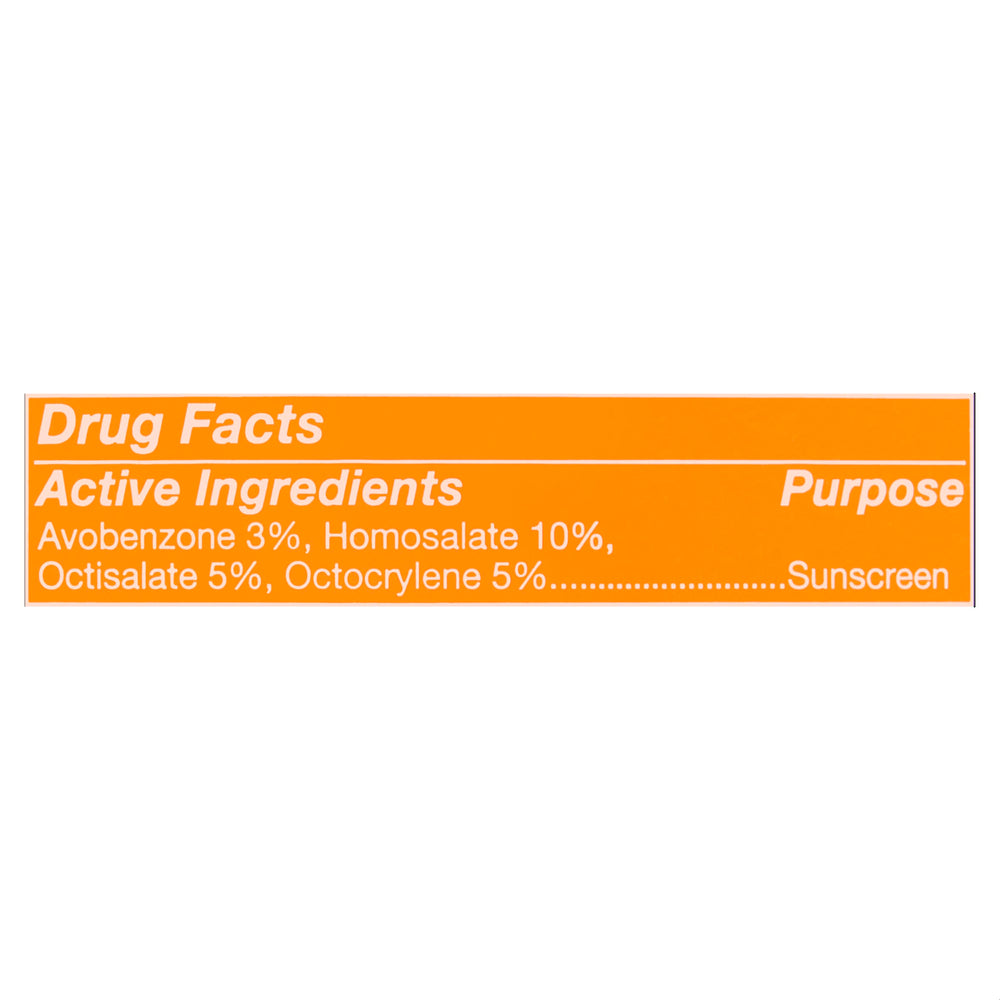 NO-AD Sport SPF 50 spray label highlights vegan, paraben-free ingredients.
