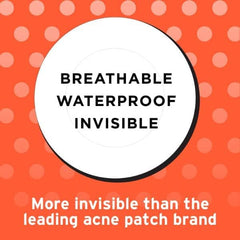 No Bad Stuff hydrocolloid patch on blemish drawing out impurities.