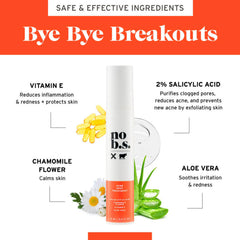 No Bad Stuff being applied directly to a blemish on skin
