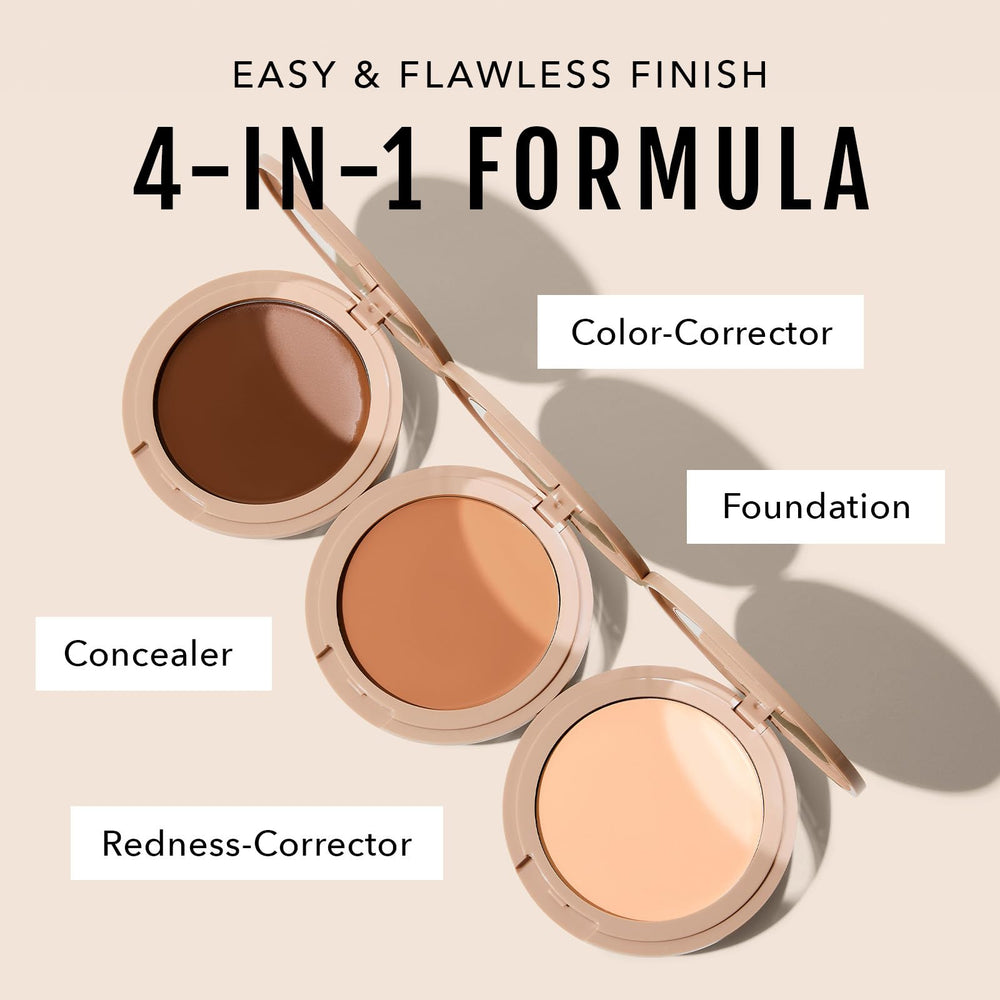 Buildable coverage shown with brush for quick, customizable results