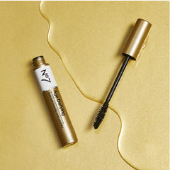 No7 Age Defying Eye Mascara wand application demo for lifted, curled lashes