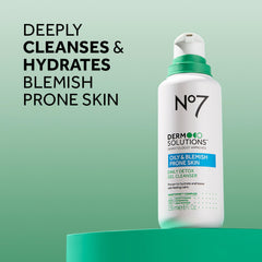 No7 Derm Solutions Daily Detox Foaming Wash foam close-up showing rich lather.