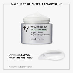 No7 Future Renew display emphasizes firming feel and radiant dry-skin care