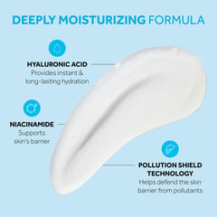 No7 HydraLuminous+ hyaluronic acid visual emphasizing deep hydration layers