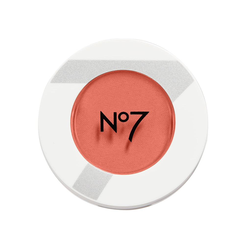 No7 Matte Powder Blush Peaches compact reveals velvety powder for a natural flush.