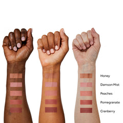 No7 Matte Powder Blush Pomegranate application demo highlighting quick color payoff