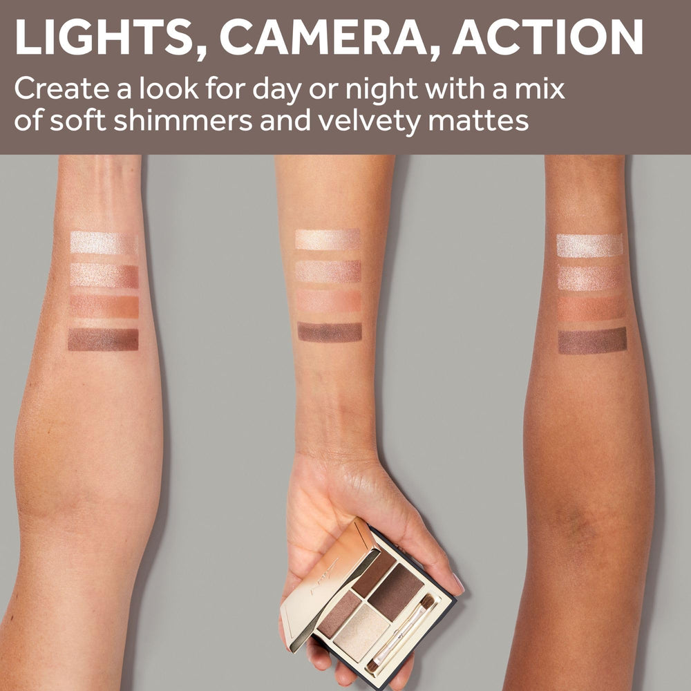 Close-up of No7 Pro Artist Eyeshadow pigment payoff on swatch.