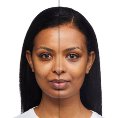 No7 Protect & Perfect Foundation Deep Honey finished look with even skin tone and subtle blur.