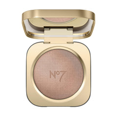 No7 Radiant Glow Highlighter Bronze Silk pack shot showing silky texture for luminous makeup