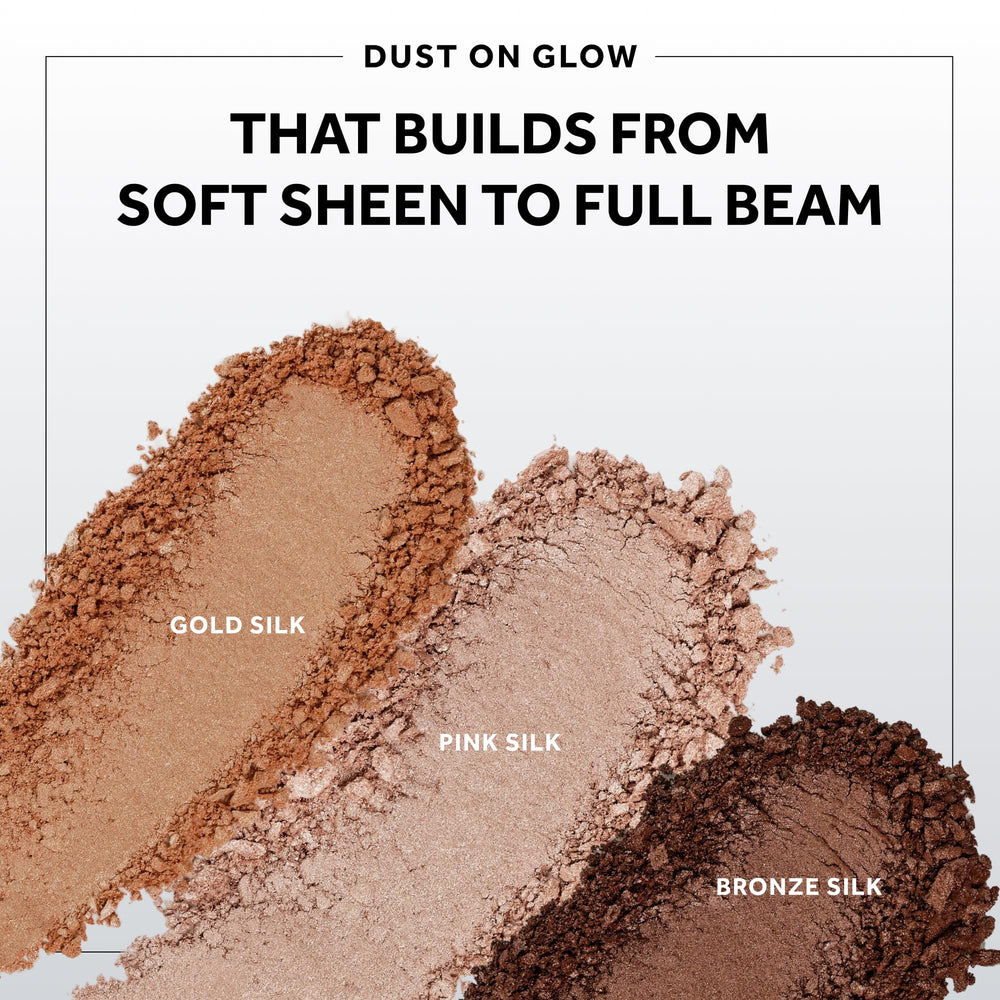 No7 Gold Silk shade swirled on skin for natural radiance.