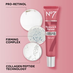 No7 serum applied to cheek showing lightweight hydration