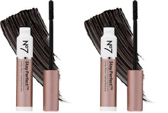 No7 Stay Perfect Mascara with straight brush for fuller lashes from root to tip.