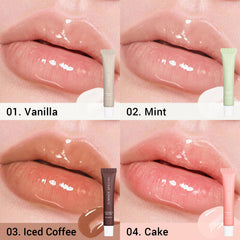 Nobeka Lip Butter Kit mint clear swatch for refreshing shine
