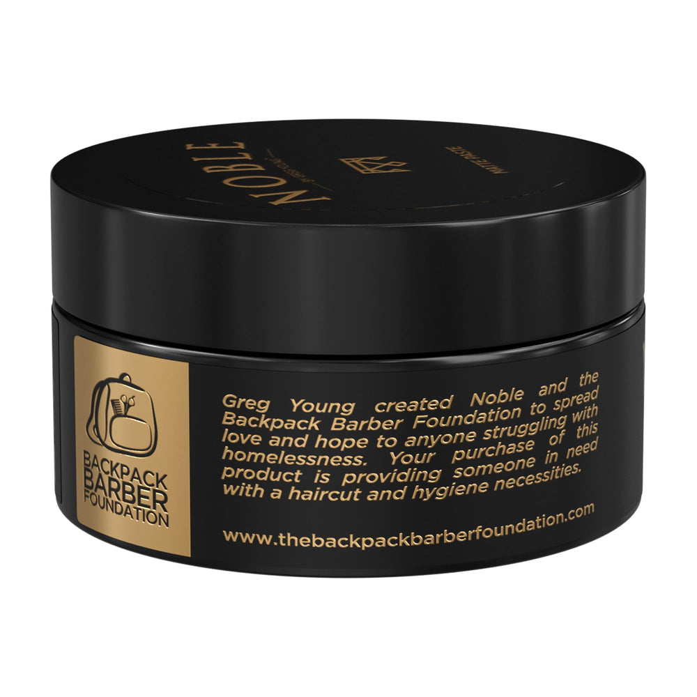 Noble By Greg Young all-hair-types paste shown on diverse styles