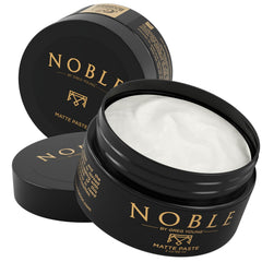 Noble By Greg Young strong hold matte hair paste jar for all-day control