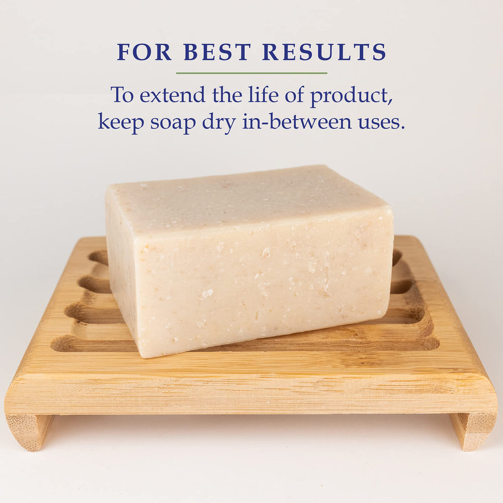 Noble Formula Zinc Bar Soap hand holding the bar for daily use.
