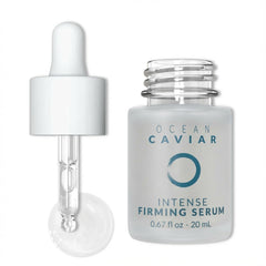 Noche Y Dia Caviar Intense Firming Serum bottle close-up for anti-aging care