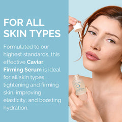 Noche Y Dia Caviar Serum near eye area demonstrates lifting potential
