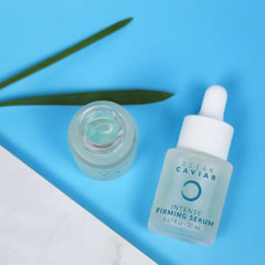 Noche Y Dia Caviar Intense Firming Serum packaging box and branding