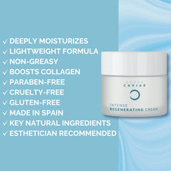 Noche Y Dia Ocean Caviar Face Cream applied to skin demonstration