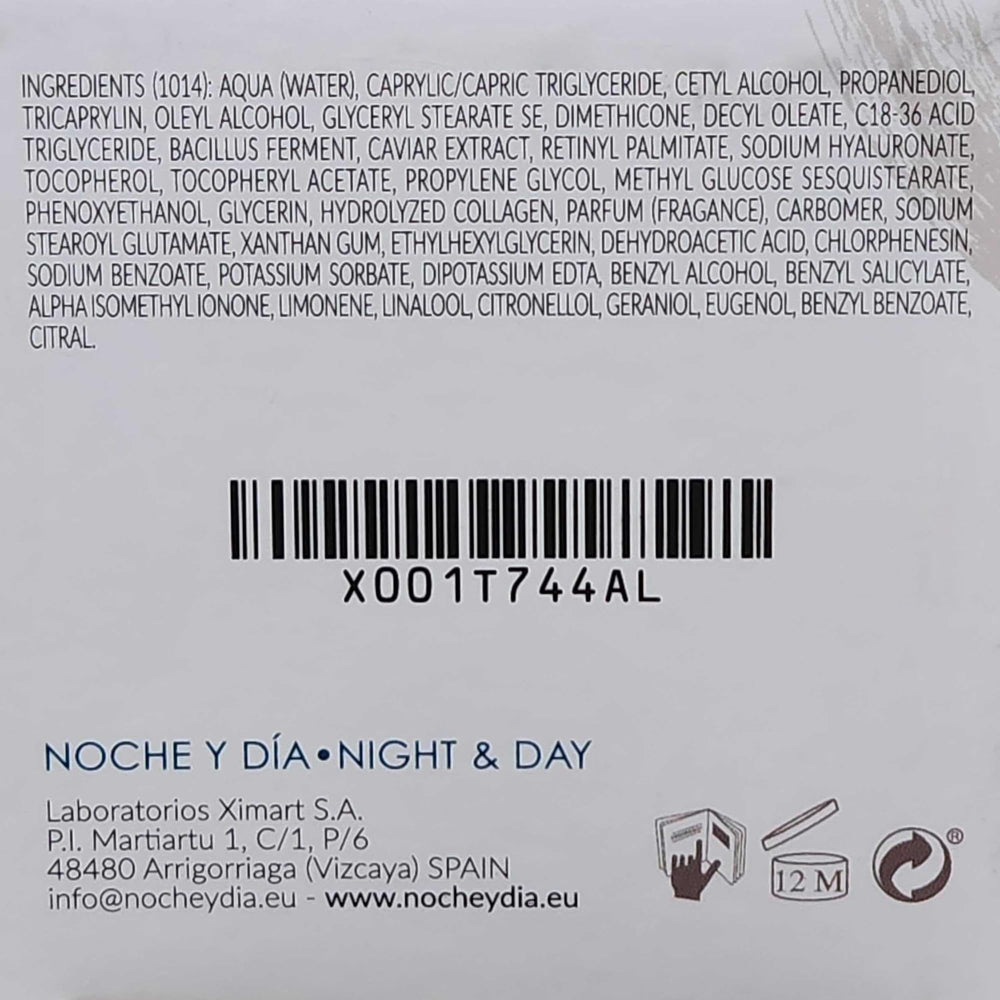 Noche Y Dia Ocean Caviar Face Cream on skin with subtle glow