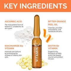 Noche Y Dia Vitamin C Ampoule Oil silky texture on skin.