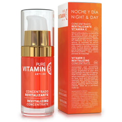 Noche Y Dia Vitamin C Serum application routine for mature skin.