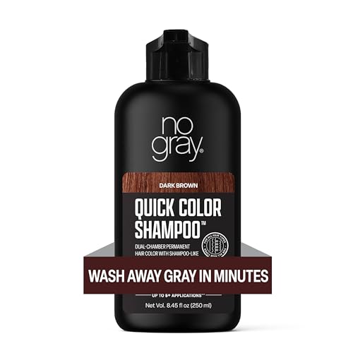 No Gray Quick Color Shampoo ammonia-free formula for gentle weekly use.