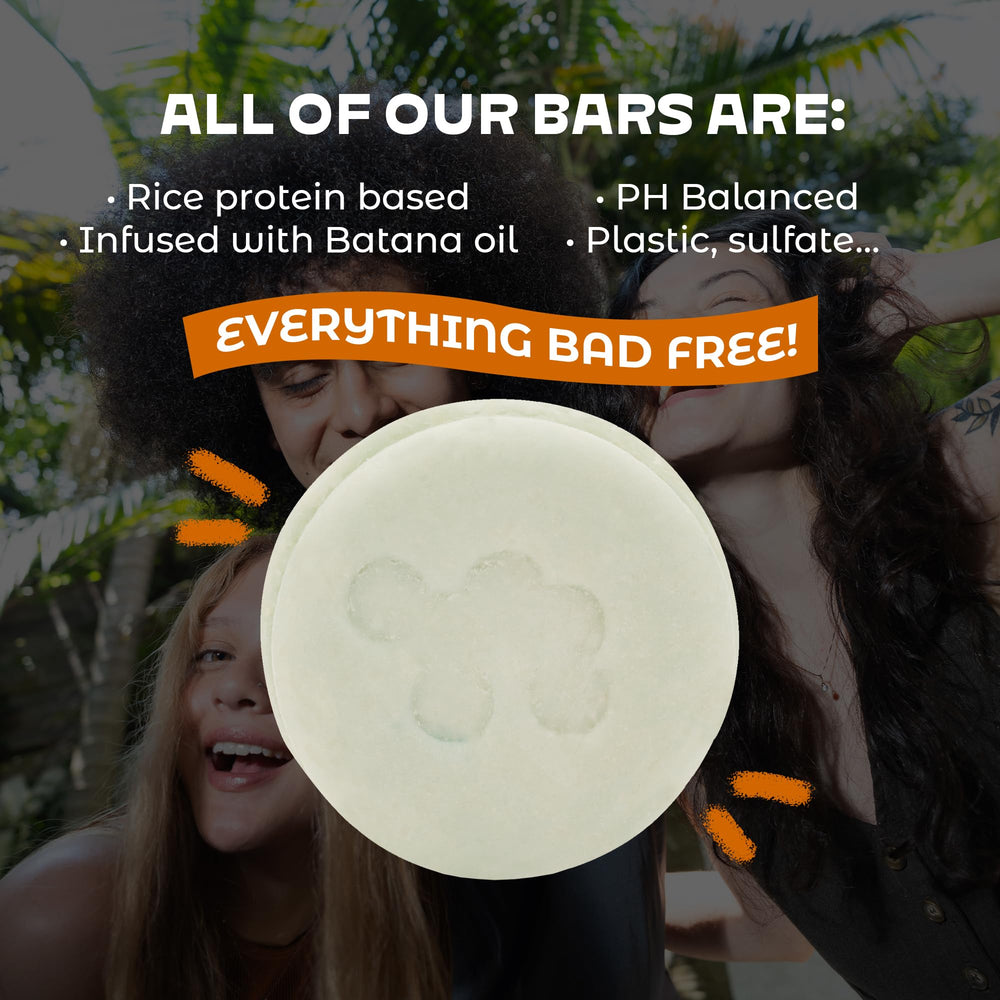 PH-balanced NOLE Care bar shampoo for gentle cleansing.