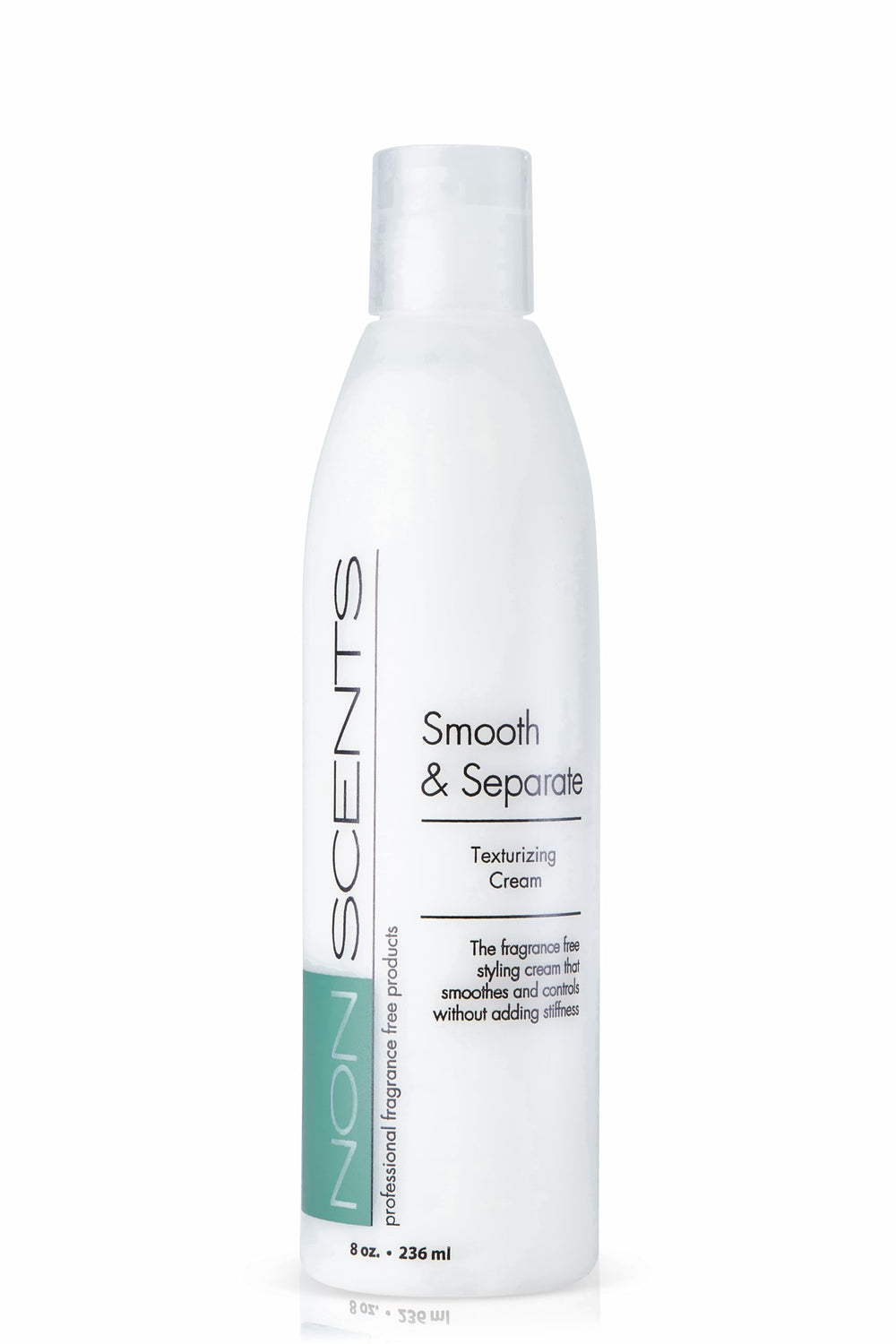 Nonscents fragrance-free curl cream bottle showing unscented styling for sensitive noses and smooth curls.