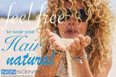 Nonscents fragrance-free curl cream during diffuse styling for natural volume.
