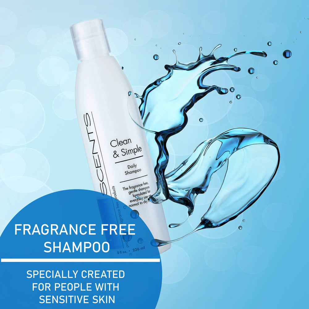 Wheat protein boosts strength in Nonscents fragrance-free shampoo.