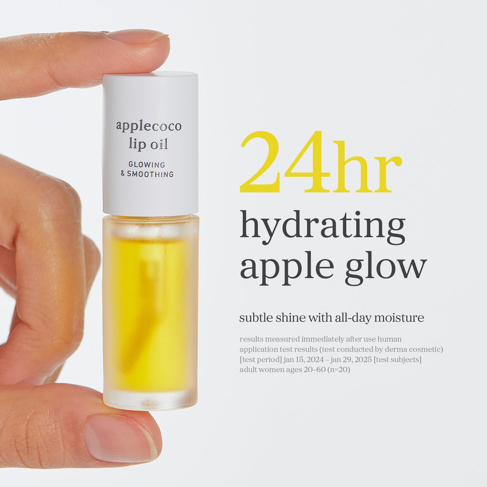 NOONI Applecoco lip oil travel-size packaging for on-the-go use